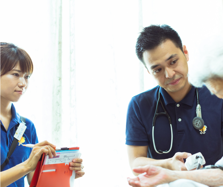 24時間365日、自宅療養中の方を在宅医療で支えます